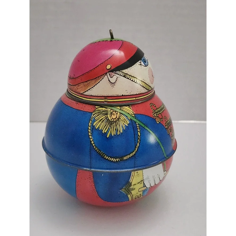 Ornament 1991 Hallmark Tin Solider Round‎ Vintage Christmas